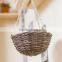 100%Handmade Wicker Wall Hanging Plant Basket Wicker Flower Hanging Basket