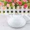 bulk supply wholesale cheap custom logo Euro style white porcelain tea pot, cheap ceramic teapot