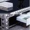 2015 hot selling Italian design stainless steel glass top coffee table B6688
