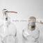 cheap smooth practical glass liquid foam soap preserve bottle with metal cap