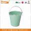 Colorful Wire Handle Stainless Steel Rim Metal Enamel Pail