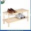 Natural Wood Household Shelves Wooden Shoe Rack