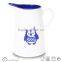 2016 New product embossed deluxe ceramic fruit pitcher with ice cube