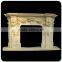 Europe style home decoration marble fireplace mantel with flowers