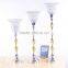European Style Luury Electroplating Decoration Home Furnishing Iron Plated Crystal Glass Candle Holders for Home Decor