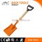 hot sale D shape farming shovel with plastic shovel handle
