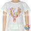 Cute Cartoon Foxes Baby Shirts Girls Short Sleeve Cotton Top Blank Baby T Shirts Wholesale