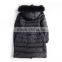 Faux Fox Fur Hooded Coat Woman