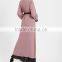 New Model Contrast Crochet Lace Trim Chiffon Abaya In Dubai Moroccan Kaftan HSd5194