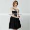 New fashion sleeveless beaded back open black women party dress tutu dress