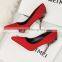 HFR-JS14034 Spanish Leather Women Stylish High Heel Shoes