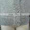 Custom Children Kids Heather Grey V-neck Button up Plain Knit Cardigan