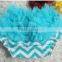 Wholesale cute chevron busha baby bloomers with ruffle