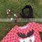 baby clothes winter/fall boutique red Grid ruffle outfits girls reindeer sets Christmas outftis with necklace and headband