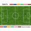 Soccer Sport Cheap Artificial Turf Anti-UV 50mm Synthetic Grass For Football Pitch