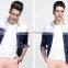 New arrival 2016 men shadow color slim fit denim casual shirt