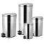 Stainless steel pedal waste bin (sloping cover)