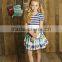 2017 summer giggle moon remake kids boutique outfits ruffle girls clothing dress set
