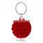 pink flower 2017 fancy clutch bag /poeny red purse d Evening handbag Gorgeous Bridal Wedding Purse Party bag Handbag