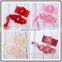 satin flower sash with matching lace baby desigable headband