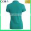 Women Green Custom Plain Cheap Promotional Polo Shirt --6 Years Alibaba Experience
