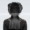 Punk Rave gothic victorian black lace neck-corset collar head-piece S-219