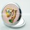 Wholesale OEM Luxury Round Pocket compact Mirror For Ladies And Girls
