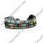 Custom special design magnetic bead leather bracelets for young girls