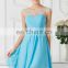 Wholesale Sweetheart Light Blue Beadings Chiffon Cap Sleeve Cocktail Dress CL7536-1