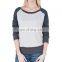 big O neck raglan sleeve womens fleece sweatshirts 80%cotton 20%polyester fleece with brushed fashion sweatshirts