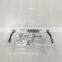 Special design nice service black logo transparent zipper bag