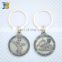 Russia custom made bronze coin keychain with engraving