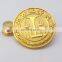 Factory sale gold thumb shape custom badge pin for advertising