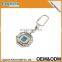 Competitive price matt silver finishing keychain metal keyring wholesale