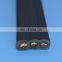 3 core black special flat pvc elevator cable