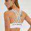 Wholesale Women Custom make Sports Bra For Gym Nylon Spandex Fitness Apparel Manufacturer