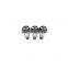 12mm Chrome and red car gear shift knob for Audi skoda seat A3 A4 B6