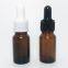 Wholesale  amber dropper cosmetic glass essential oil bottle