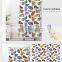 i@home china colorful washable waterproof luxury custom shower curtain bathroom stone