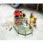 Octagon Decorative Countertop Organizer Mirror Tray