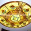 decorative fusing cast art glass exquisite tempered patterned stain glass door panel