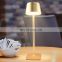 European Hotel Energy Saving LED Aluminium Hotel reading Lamp USB Rechargeable Cordless  Restaurant Table Lamp For Dinner