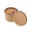 Souper Food Container 26oz Kraft- Large takeaway soup, ice cream container- Brown Microwavable Souper Cups
