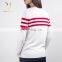 Ladies Fashion Roundneck Cashmere Sweaters with buttons on shoulder