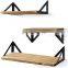 Floating Shelves Wall Mounted Rustic Wood Wall Shelves Set of 3 for Bedroom Bathroom Living Room Kitchen