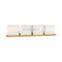 custom indoor cube square white ceramic flower plant succulent planter pot for plants with bamboo tray holder
