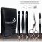 5pcs Eyebrow and Eyelash Grooming Set with Eyebrow Scissors Tweezers Women Eyebrow Tools