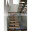 Modern Wood Straight Staircase Cantilevered Stairs