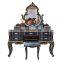 2020 Blue Antique Bed Room Furniture Bedroom Set Luxury Royal King Size Bed