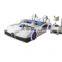 Hot Cute race car shape baby bed Top-quality Wholesale leather bed Fashion Modern LED light children bed